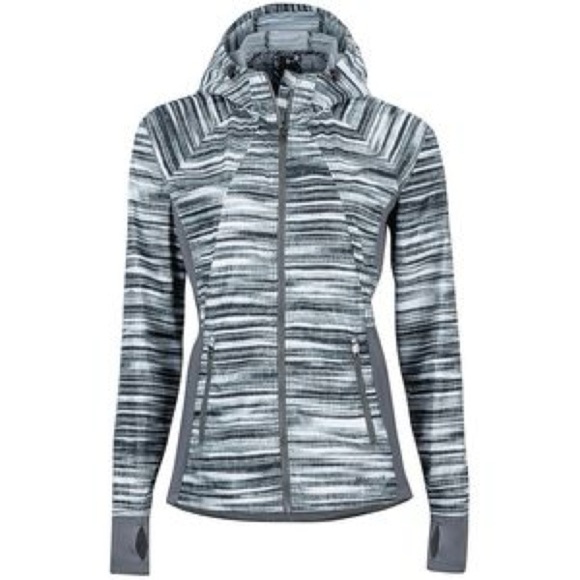 MARMOT MUSE JACKET WINDBREAKER GRAY medium travel packable lightweight hood grey - Picture 1 of 12
